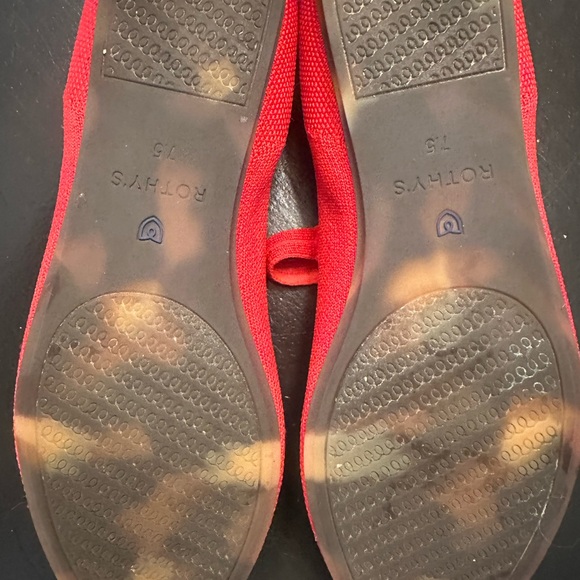 Rothy's Red Flats with Blue Accents - Picture 4 of 4